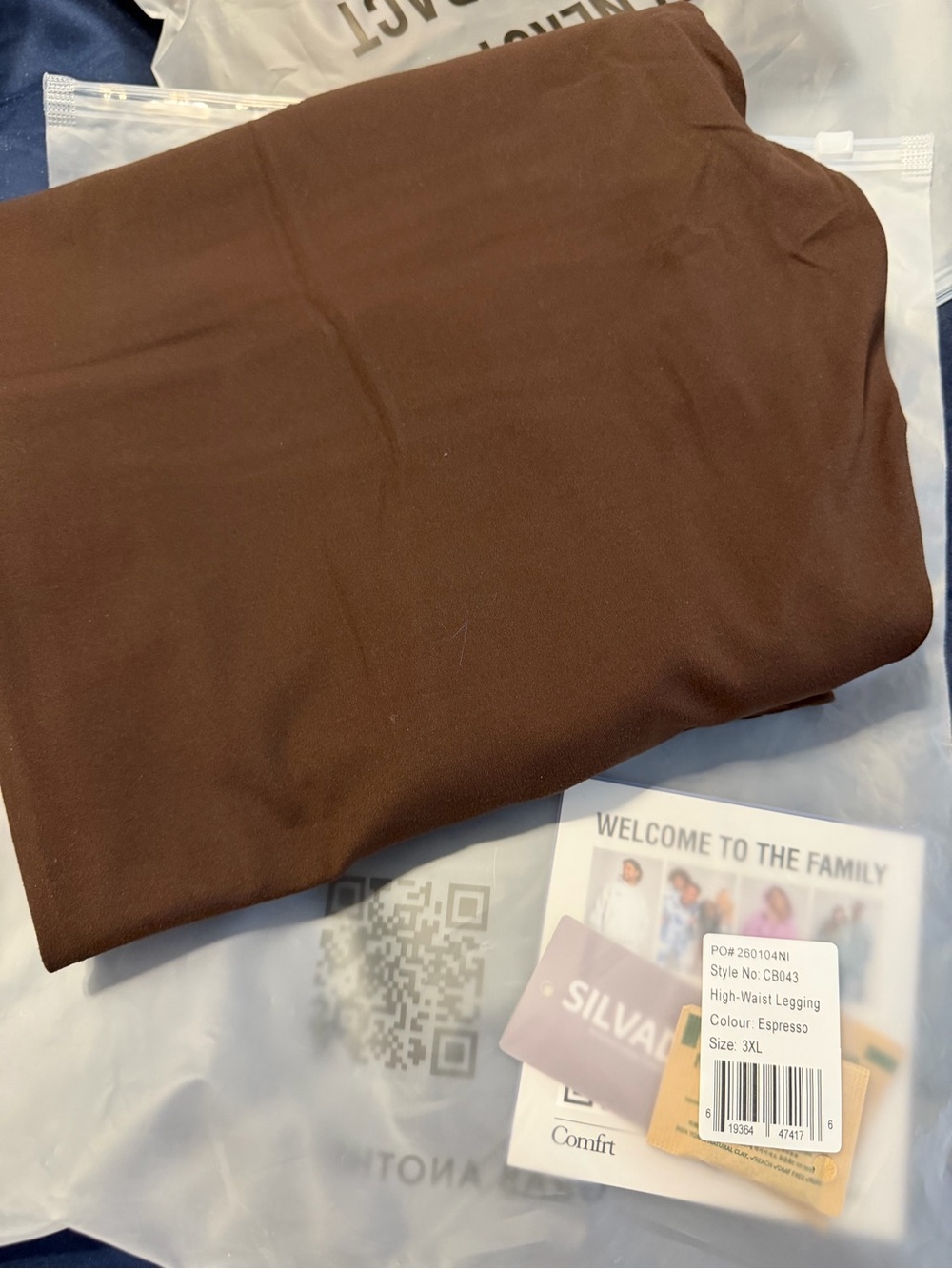 Comfrt High-Waist Legging in Espresso Brown
